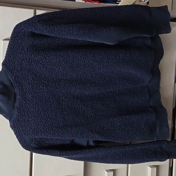 Lululemon Stand Out Sherpa 1/2 Zip In True Navy - Picture 4 of 6